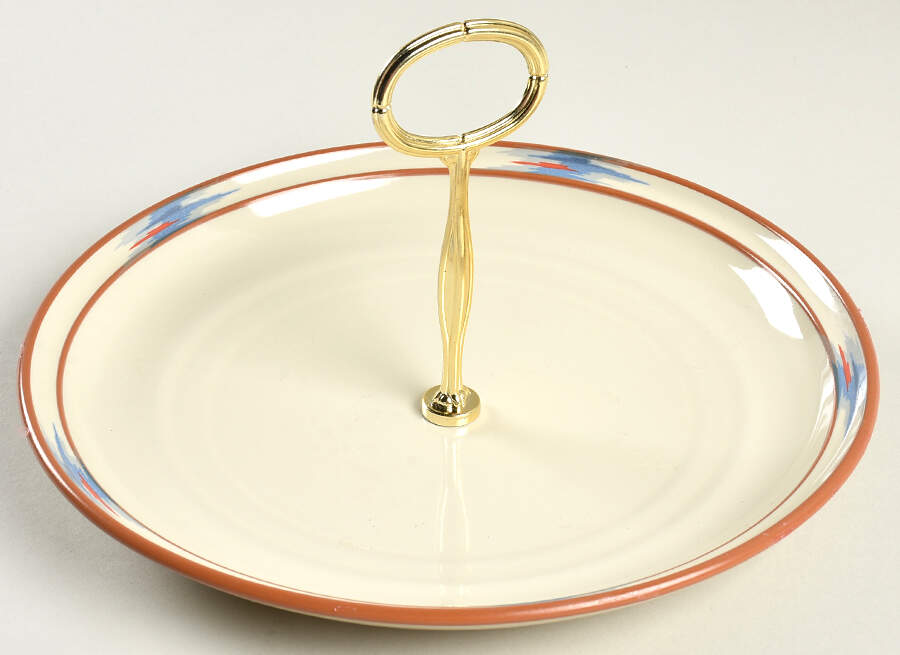 Raindance Round Serving Plate with Center Handle (Dp) Hc by Noritake-1