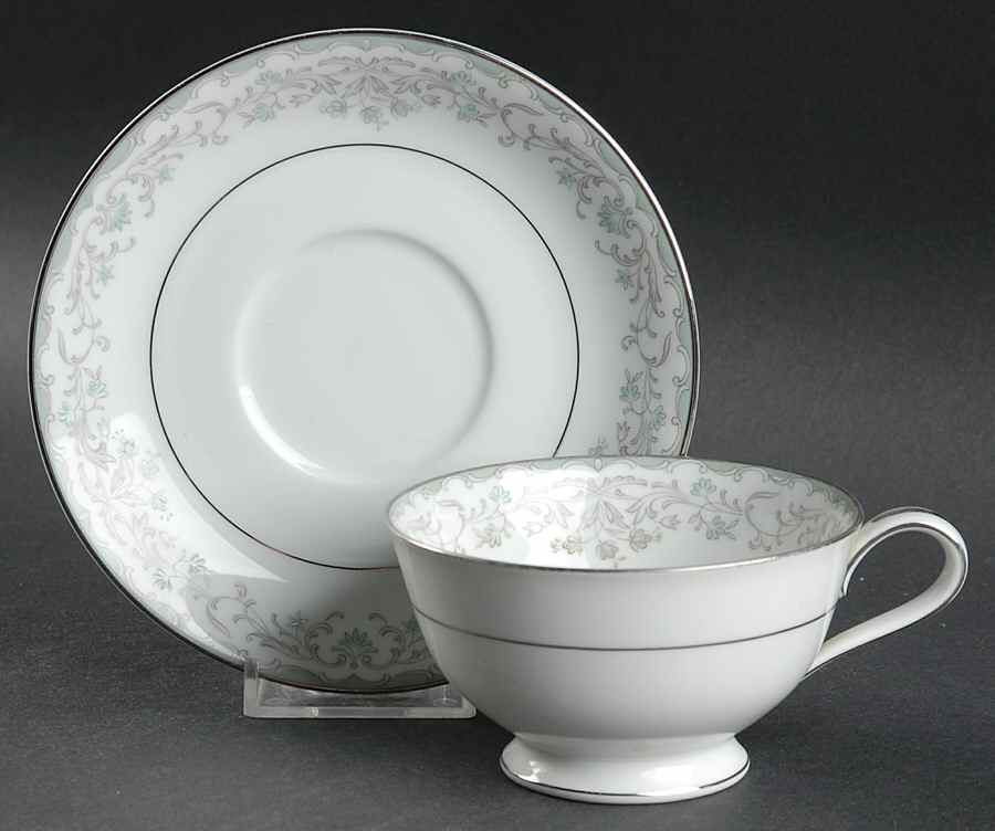 Raleigh Footed Cup & Saucer Set by Noritake-1