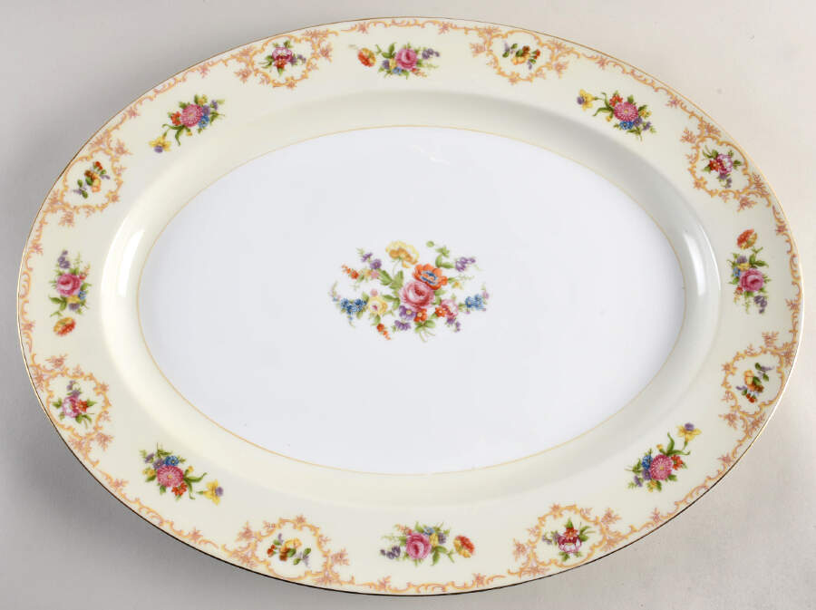 Ramona 18" Oval Serving Platter by Noritake-1