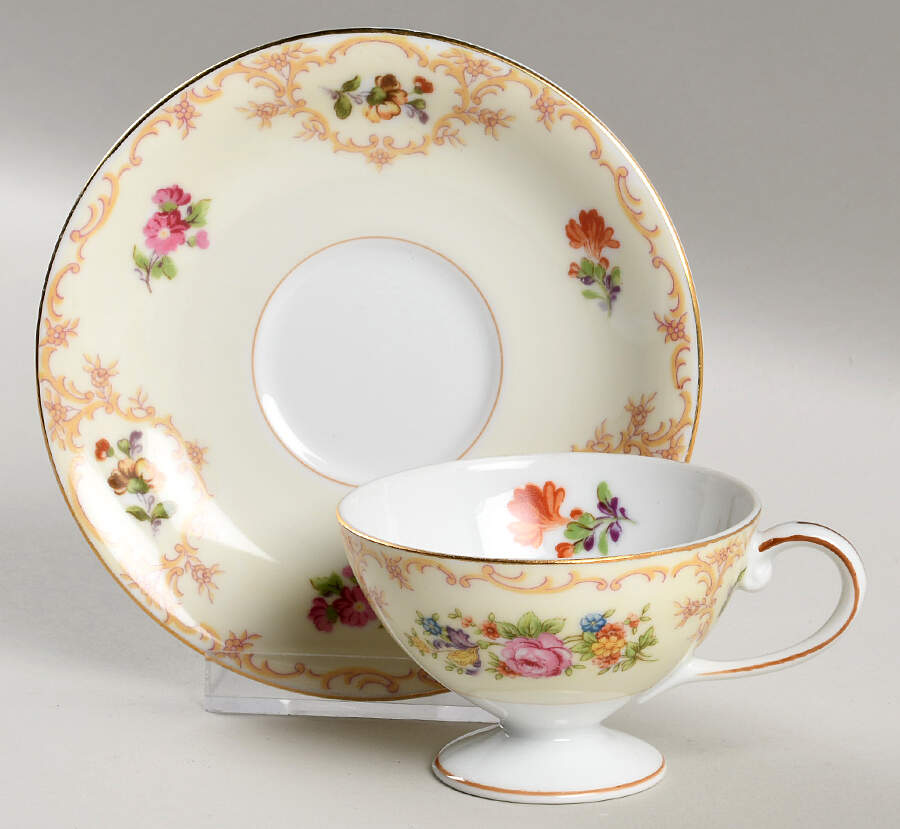 Ramona Footed Demitasse Cup & Saucer Set by Noritake-1