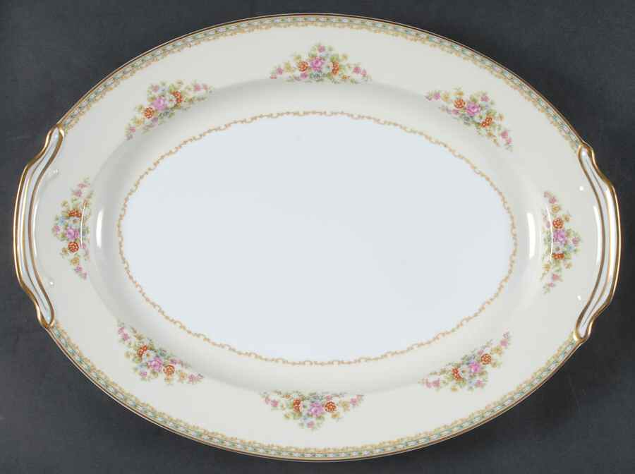 Ransdell 16" Oval Serving Platter by Noritake-1