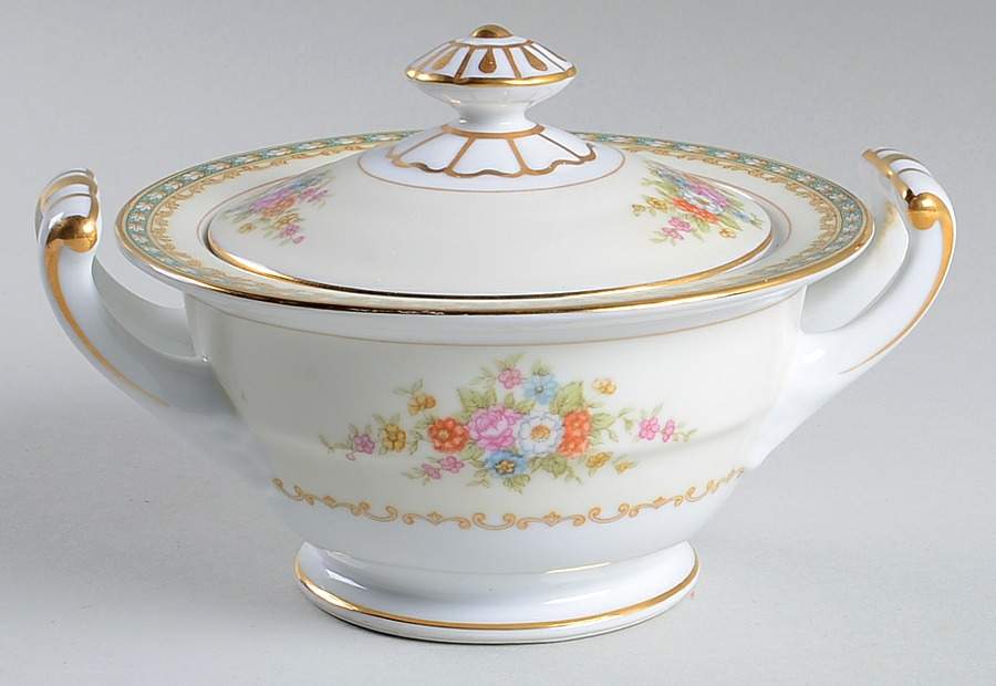 Ransdell Sugar Bowl & Lid by Noritake-1