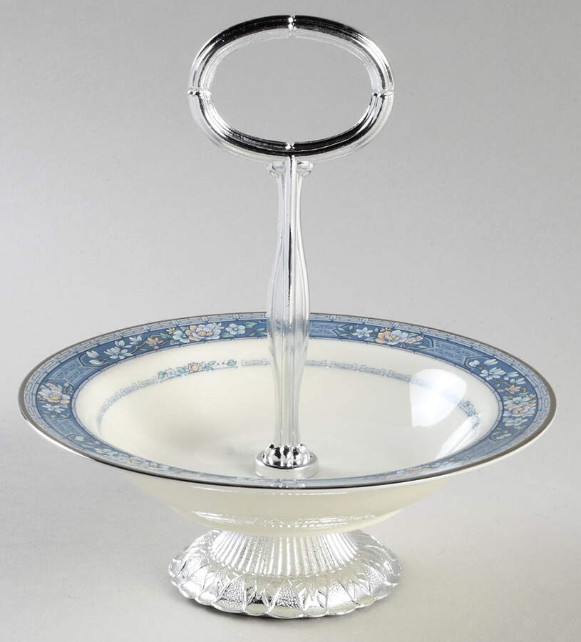 Randolph 6"-7" Handled Footed Nut Dish HC by Noritake-1