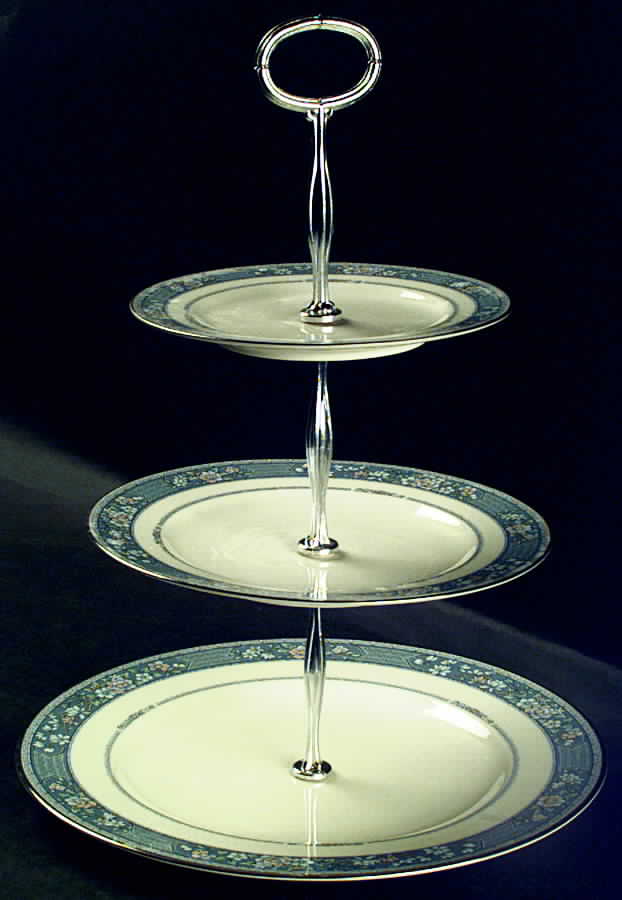 Randolph 13 7/8"-14 1/4" 3-Tiered Serving Tray(DP,SP,BB) HC by Noritake-1