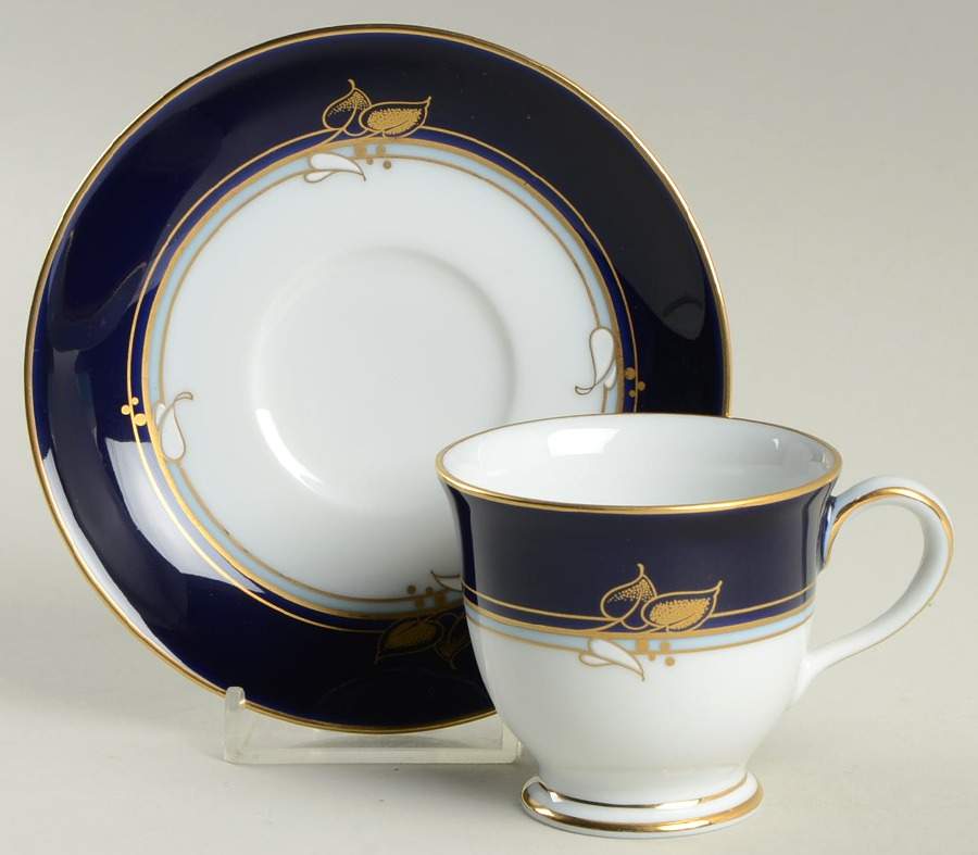 Rangoon Footed Demitasse Cup & Saucer Set by Noritake-1