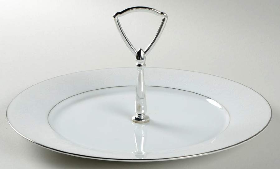 Ranier Round Serving Plate with Handle (DP) by Noritake-1