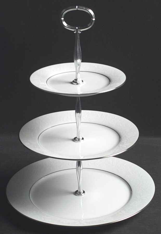 Ranier 13 7/8"-14 1/4" 3-Tiered Serving Tray(DP,SP,BB) HC by Noritake-1