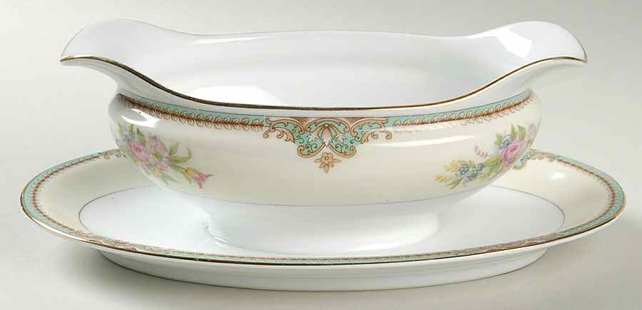 Ranier Gravy Boat with Attached Underplate by Noritake-1