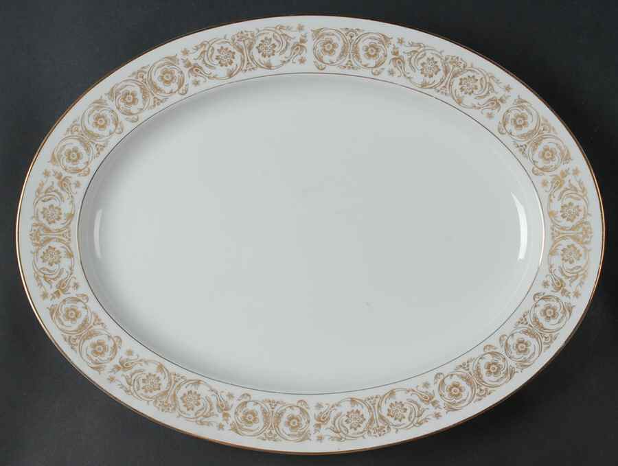 Raphael 16" Oval Serving Platter by Noritake-1