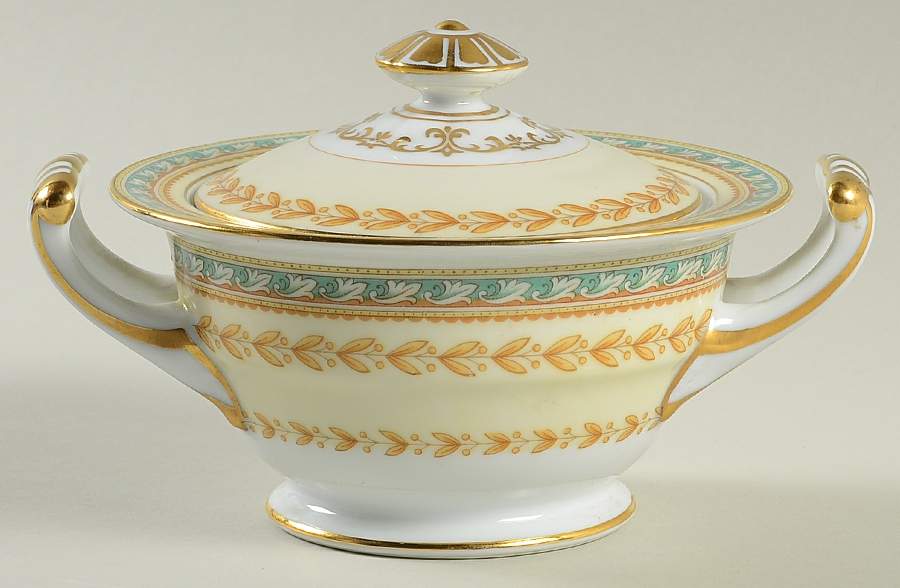 Raphael Sugar Bowl & Lid by Noritake-1