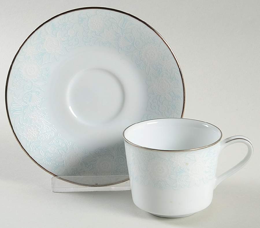 Ravel Flat Demitasse Cup & Saucer Set by Noritake-1