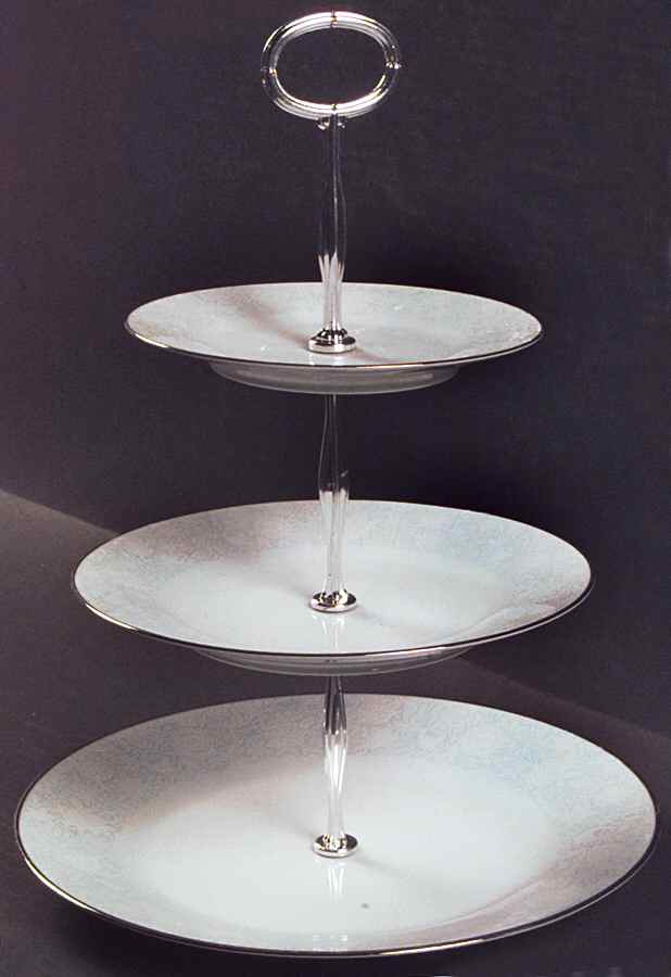 Ravel 13 7/8"-14 1/4" 3-Tiered Serving Tray(DP,SP,BB) HC by Noritake-1