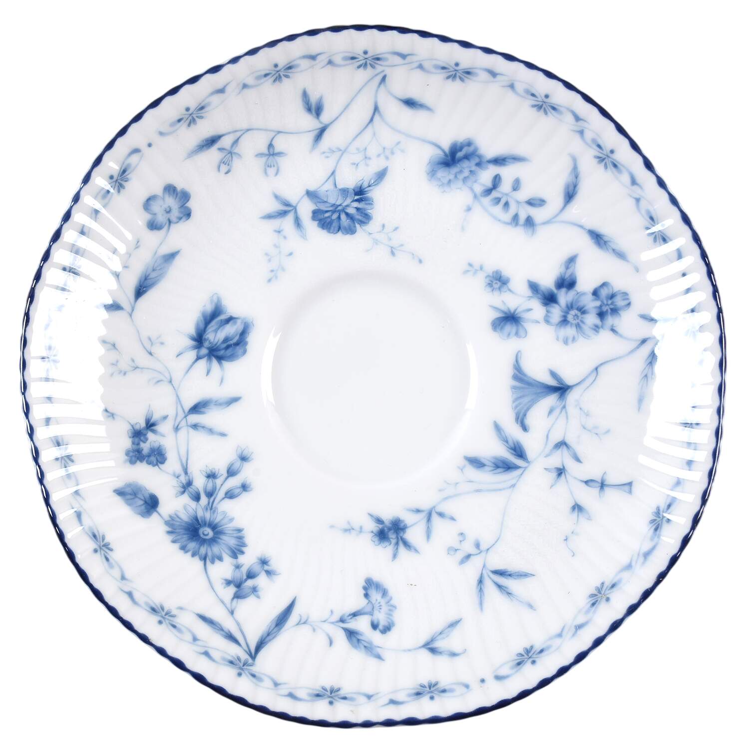 Regis Blue Saucer by Noritake-1