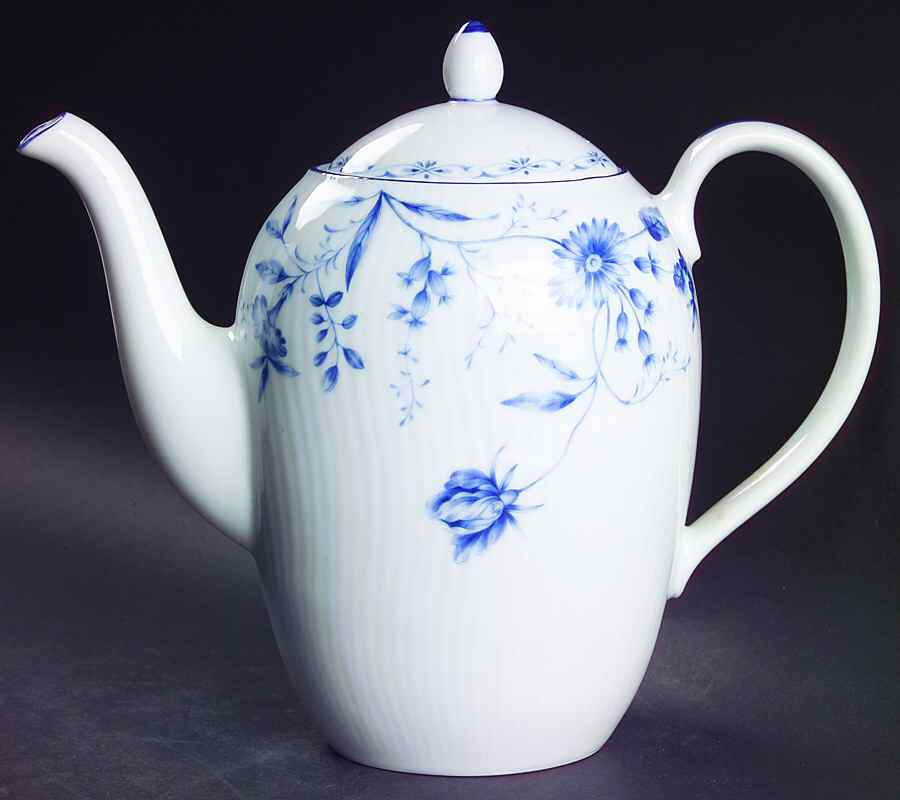 Regis Blue Tea/Coffee Pot & Lid by Noritake-1