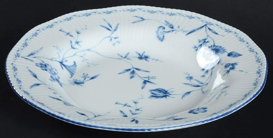 Regis Blue Large Rim Soup Bowl by Noritake-1