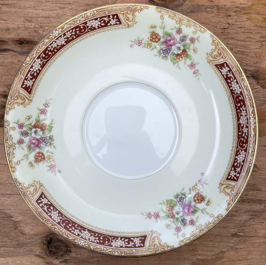 Redlace Saucer for Footed Cup by Noritake-1