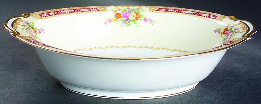 Redlace 10" Oval Vegetable Bowl by Noritake-1