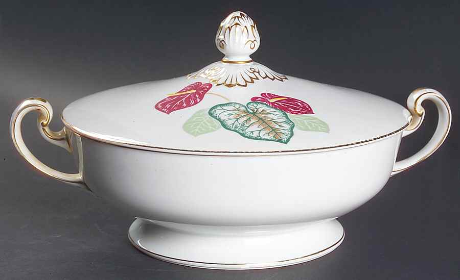 Redfan Round Covered Vegetable by Noritake-1