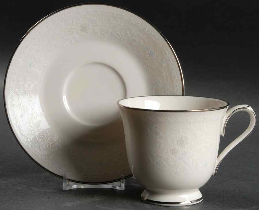 Refinement Footed Cup & Saucer Set by Noritake-1