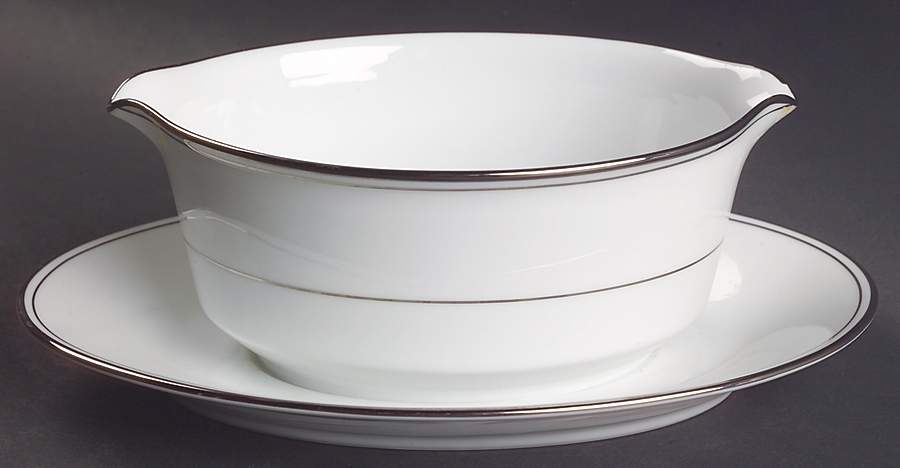 Regency Gravy Boat with Attached Underplate by Noritake-1
