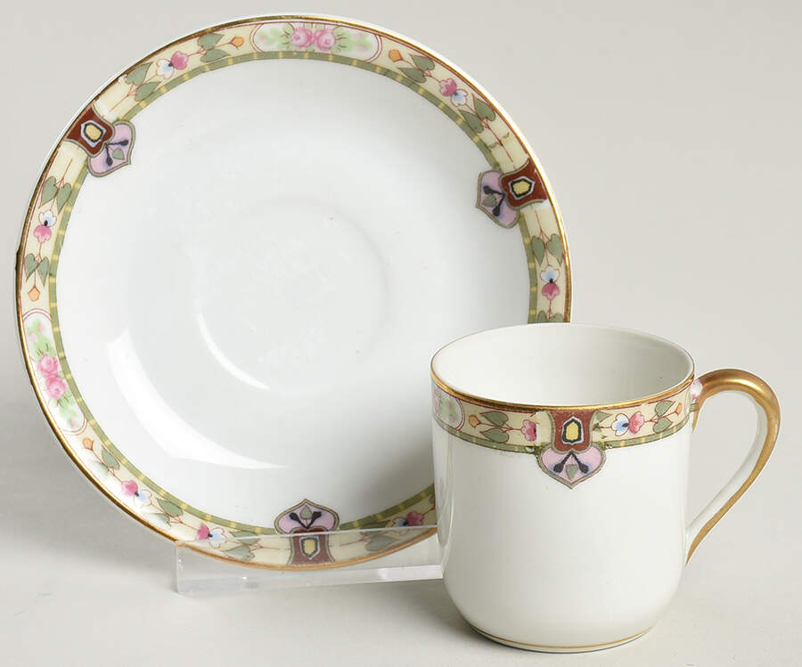 Regina Flat Demitasse Cup & Saucer Set by Noritake-1