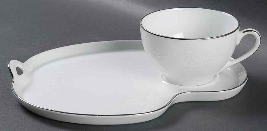 Reina (#6450Q) Snack Plate & Cup Set by Noritake-1