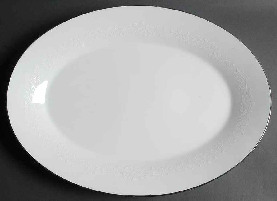 Reina (#6450Q) 16" Oval Serving Platter by Noritake-1
