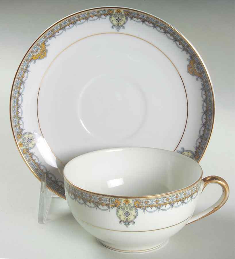 Reims Flat Cup & Saucer Set by Noritake-1