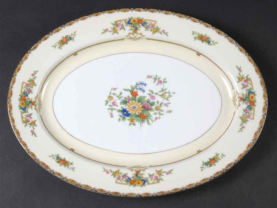 Renovia 13" Oval Serving Platter by Noritake-1