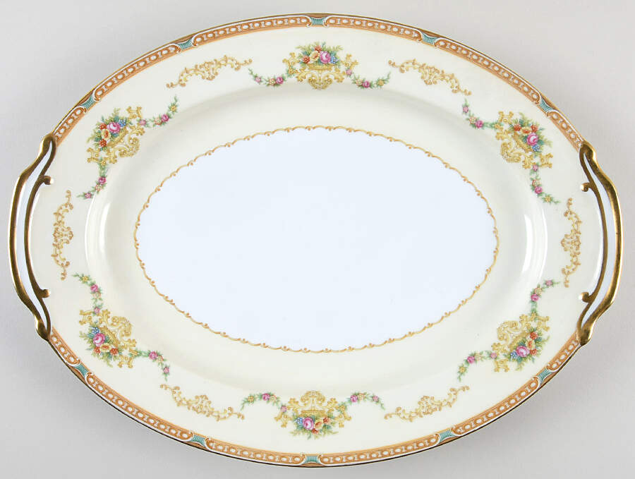 Renton 13" Oval Serving Platter by Noritake-1