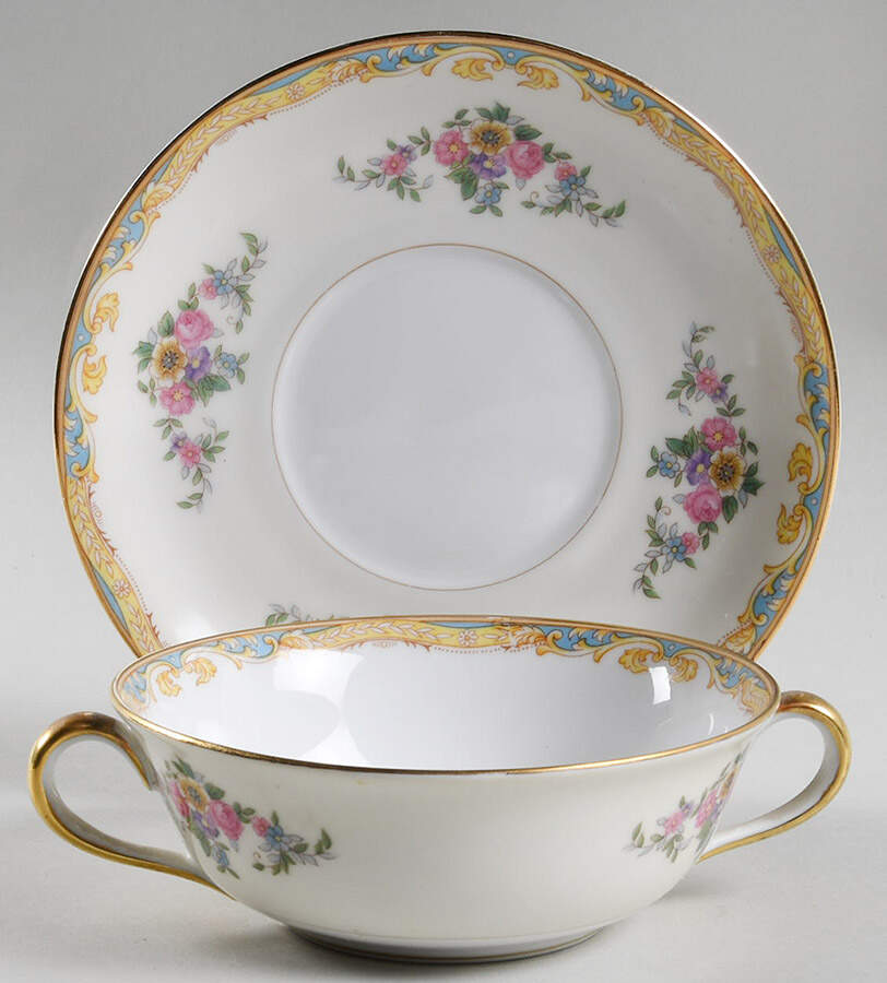 Resilio Flat Cream Soup Bowl & Saucer Set by Noritake-1