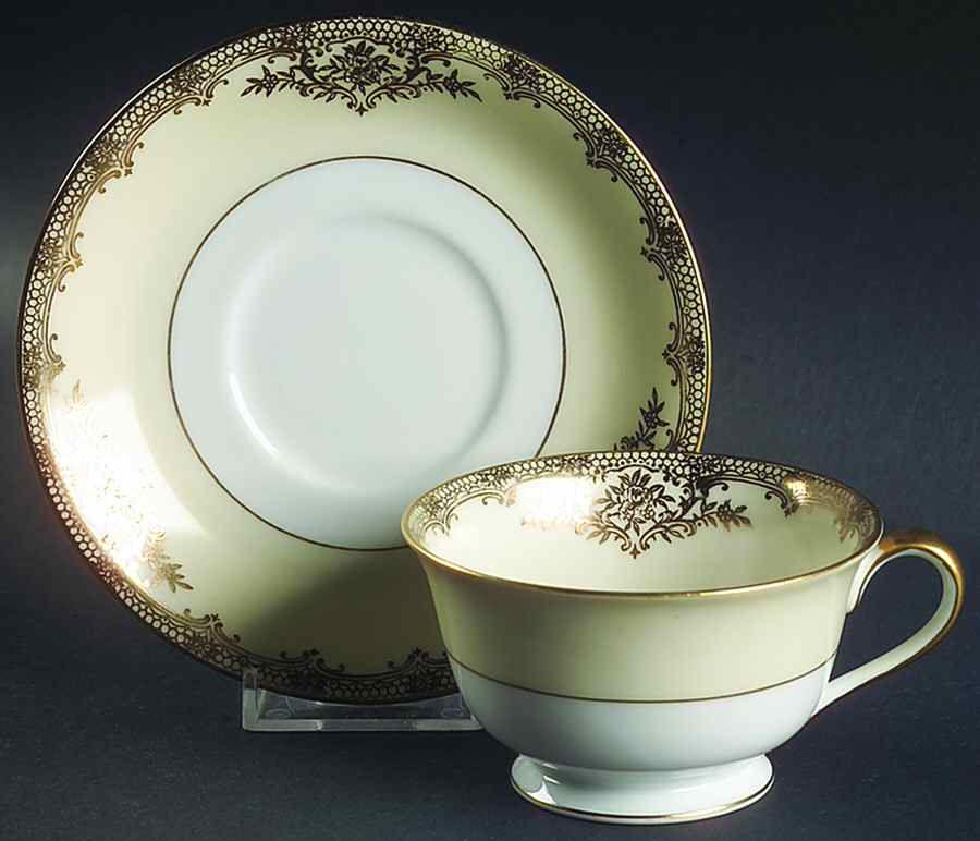 Revenna Footed Cup & Saucer Set by Noritake-1