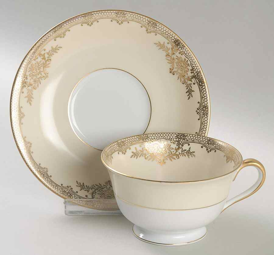 Revenna Footed Cup & Saucer Set by Noritake-1
