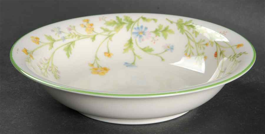 Reverie (Green Trim) Fruit/Dessert (Sauce) Bowl by Noritake-1