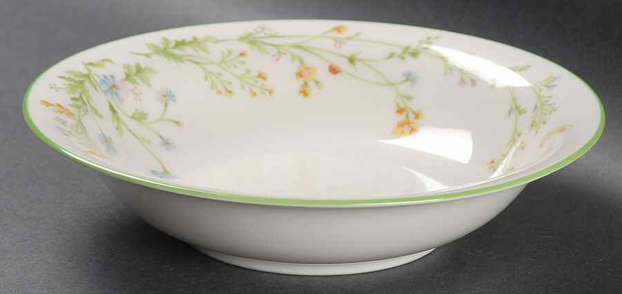 Reverie (Green Trim) Coupe Soup Bowl by Noritake-1