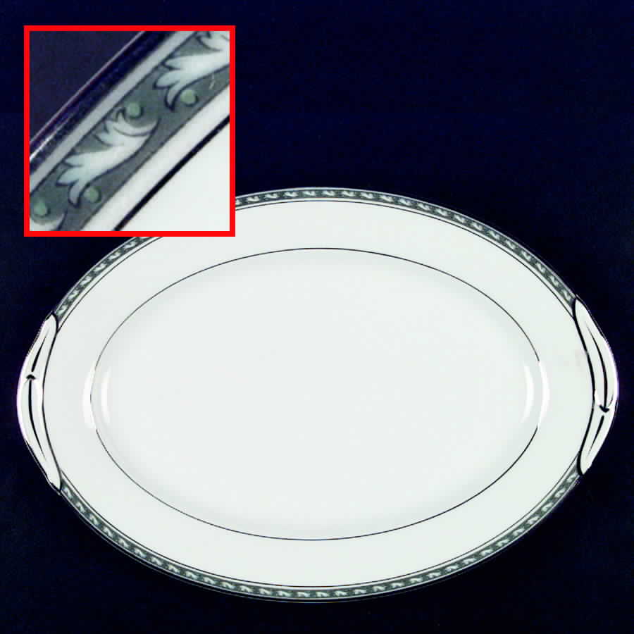 Rialto 12" Oval Serving Platter by Noritake-1