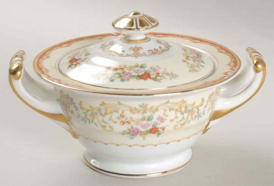 Rialto Sugar Bowl & Lid by Noritake-1
