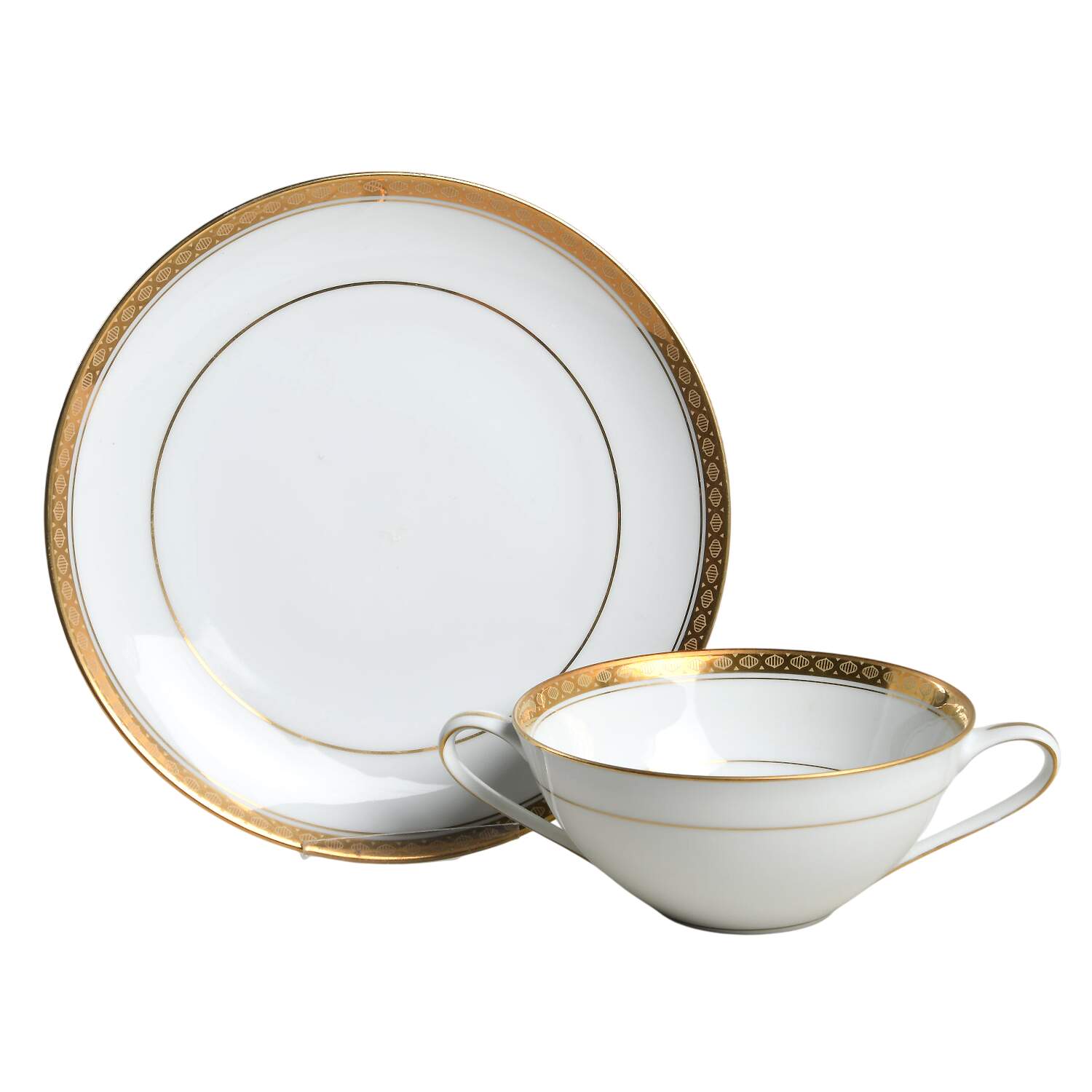 Richmond Flat Cream Soup Bowl & Saucer Set by Noritake-1