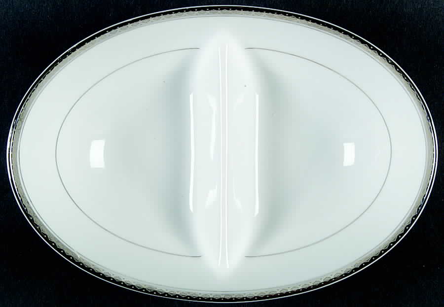 Richland 10" Oval Divided Vegetable Bowl by Noritake-1