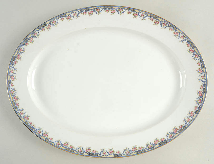 Richelieu 16" Oval Serving Platter by Noritake-1