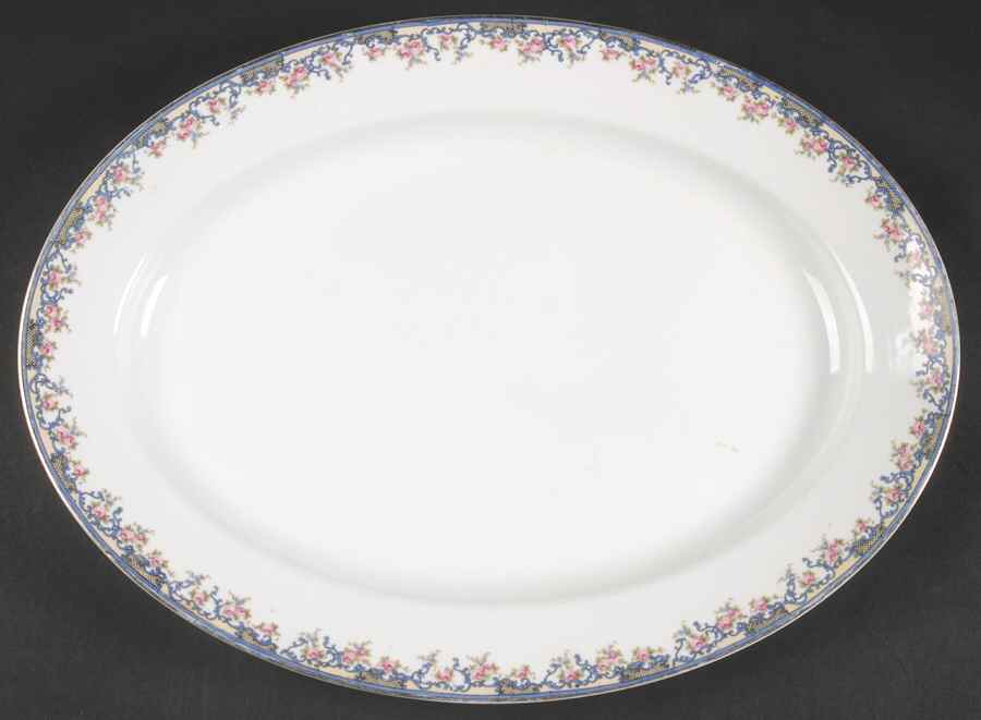 Richelieu 14" Oval Serving Platter by Noritake-1