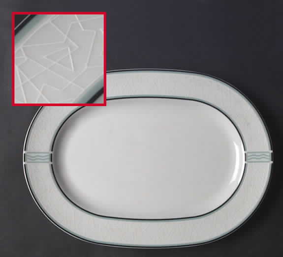 Ricochet 12" Oval Serving Platter by Noritake-1