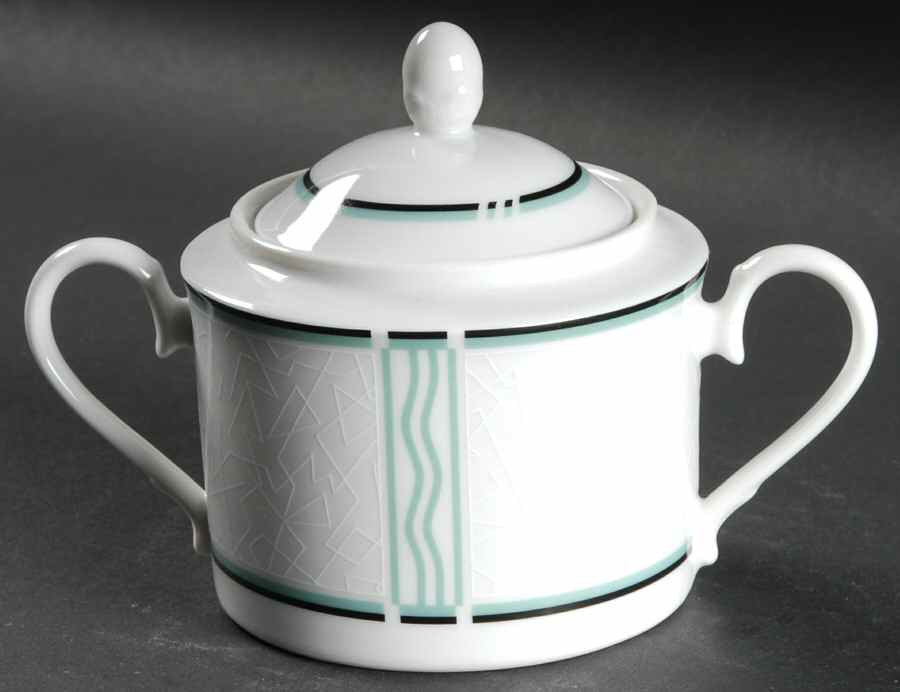 Ricochet Sugar Bowl & Lid by Noritake-1