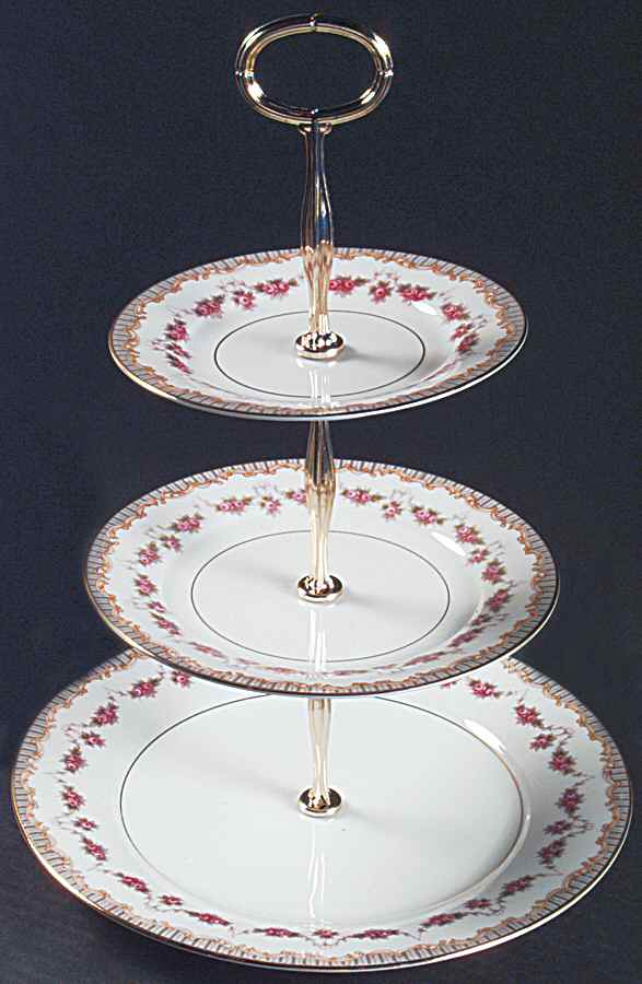 Ridgewood 13 7/8"-14 1/4" 3-Tiered Serving Tray(DP,SP,BB) HC by Noritake-1
