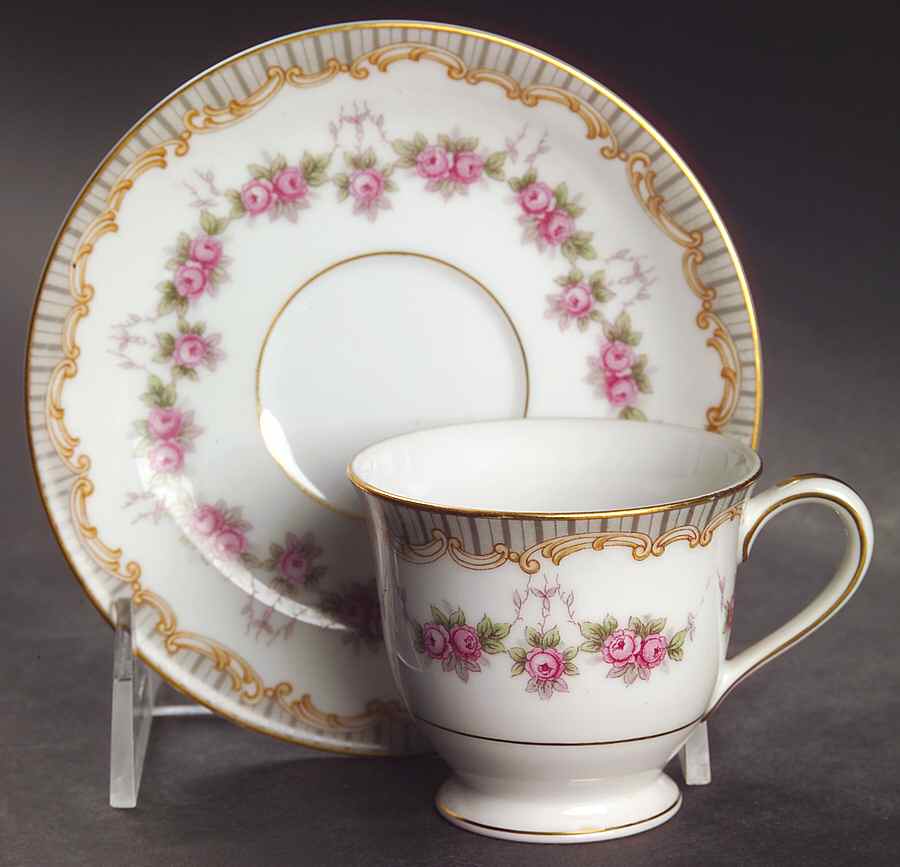 Ridgewood Footed Demitasse Cup & Saucer Set by Noritake-1