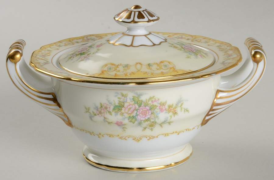 Ridley Sugar Bowl & Lid by Noritake-1