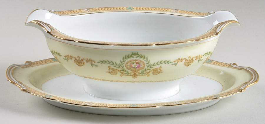 Rigaud Gravy Boat with Attached Underplate by Noritake-1
