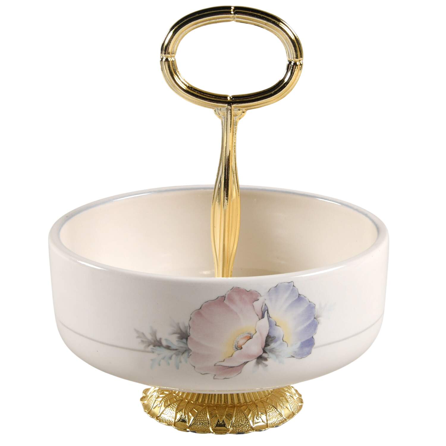 Ringlet 6"-7" Handled Footed Nut Dish HC by Noritake-1