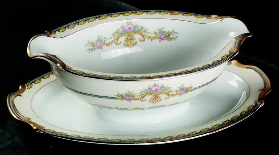 Ritzedo Gravy Boat with Attached Underplate by Noritake-1