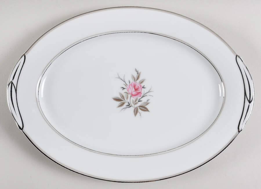 Roanne 14" Oval Serving Platter by Noritake-1